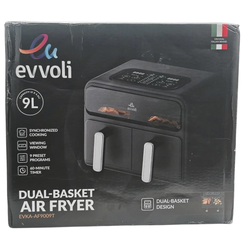 سرخکن بدون روغن ایوولی مدل AF9009Tدوقلو