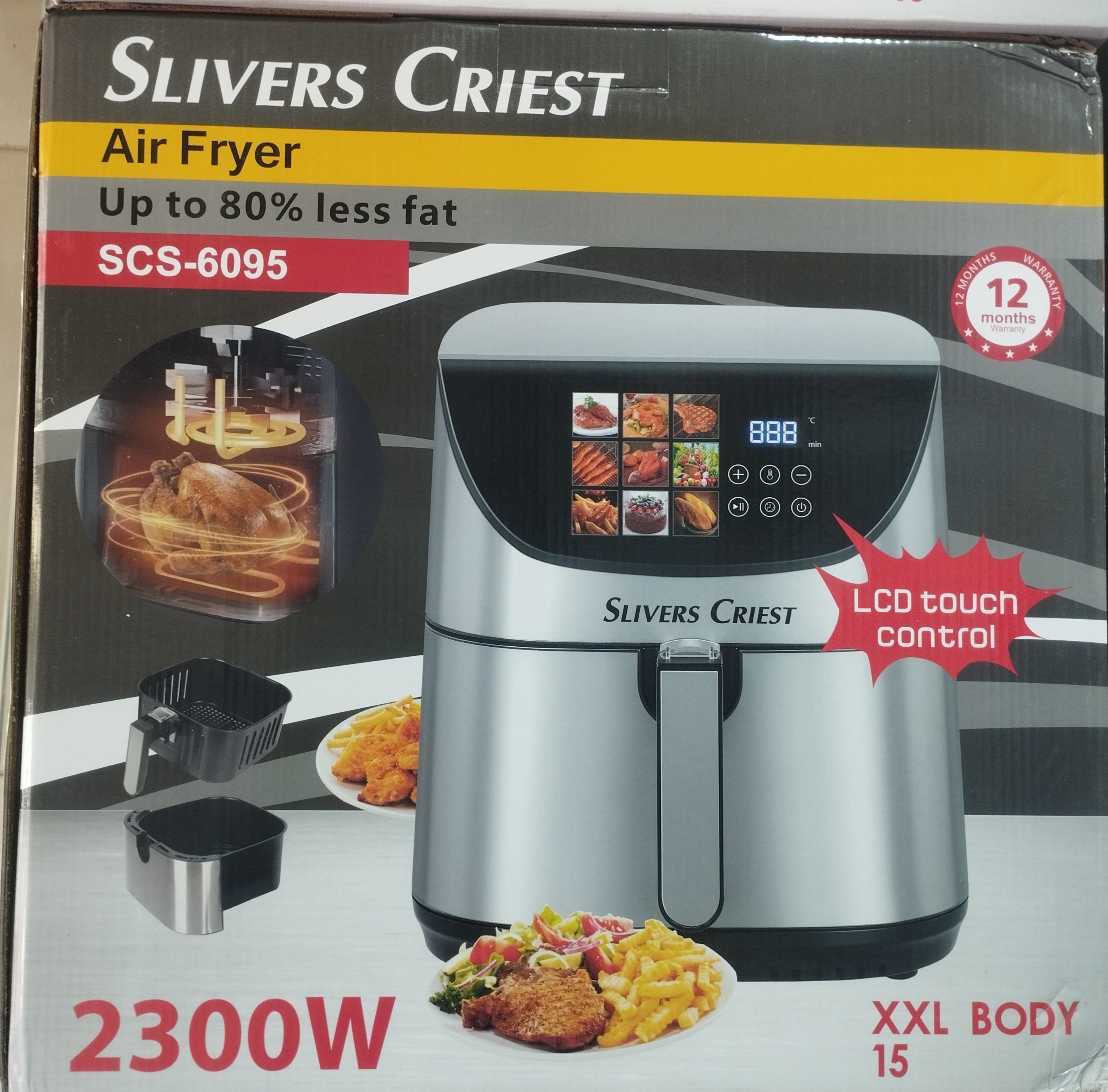 سرخکن (هواپز) بدون روغن سیلور کرست مدل scs_6095